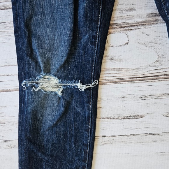 7 For All Mankind Dark Blue Skinny Jeans - Picture 4 of 7